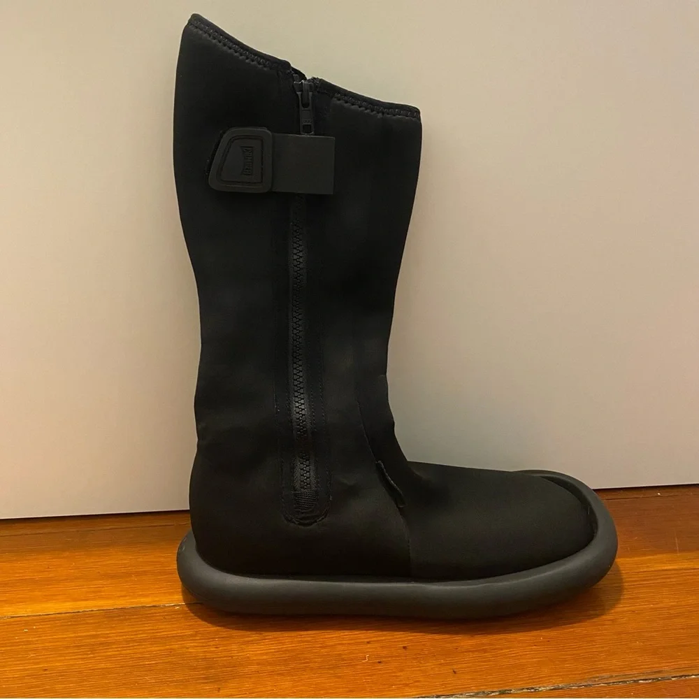 Black Combat & Moto Boots - Picture 2 of 10